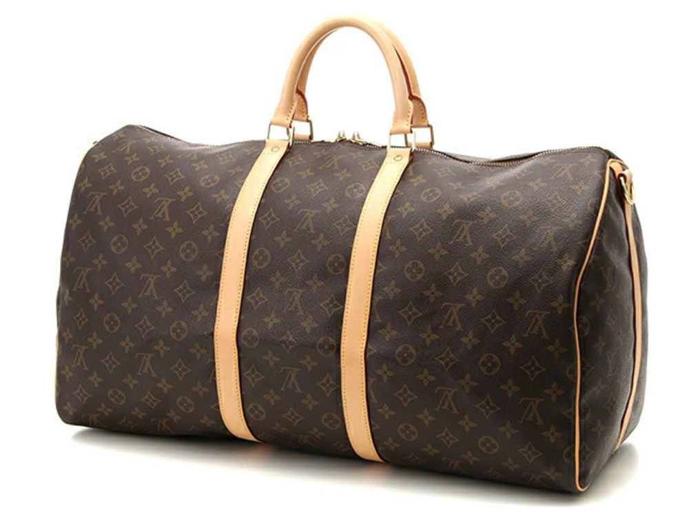 Louis Vuitton Monogram Bag Boston Keepall Brown